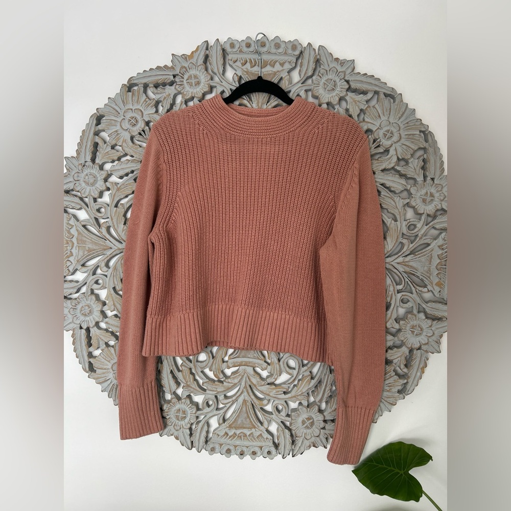 Pink Salmon Banana Republic Loose Knit Sweater Pullover SizeXL(Fits Small)